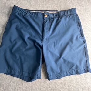 Caribbean Joe Blue Flat Front Shorts Versatile Casual Wear